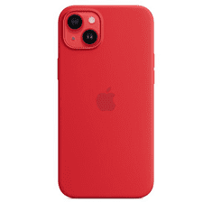 Apple MagSafe-rögzítésű iPhone 14 Plus szilikontok (PRODUCT)RED - piros (MPT63ZM/A) (MPT63ZM/A)