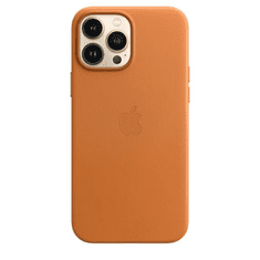 Apple MagSafe-rögzítésű iPhone 13 Pro Max bőrtok aranybarna (MM1L3ZM/A) (MM1L3ZM/A)