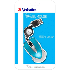Verbatim Go Mini optikai egér Caribbean Blue (49022) (v49022)