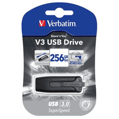 Verbatim Pen Drive 256GB Store 'n' Go V3 USB 3.0 fekete (49168) (49168)
