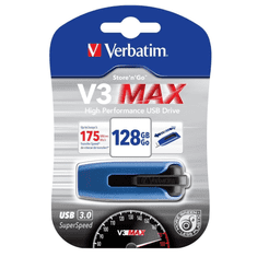 Verbatim Pen Drive 128GB V3 MAX kék USB 3.0 (49808) (49808)