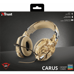 Trust GXT 322D Carus sivatag álcafestéses gamer headset (22125) (22125)