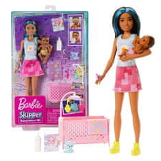 Mattel Barbie Skipper Babysitters babysitter baba + tartozékok hód HJY34 ZA5095 A