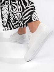 Amiatex Női tornacipő 108615 + Nőin zokni Gatta Calzino Strech, fehér, 38