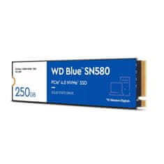 Western Digital WDS250G3B0E Blue SN580 250GB PCIe NVMe M.2 2280 SSD meghajtó