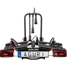 Aguri Aguri Krab 3 vonóhorogra szerelhető kerékpártartó, 3-as kerékpártartóm, Fekete