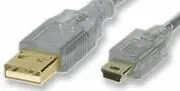 PremiumCord USB kábel AB mini 5pin 2m