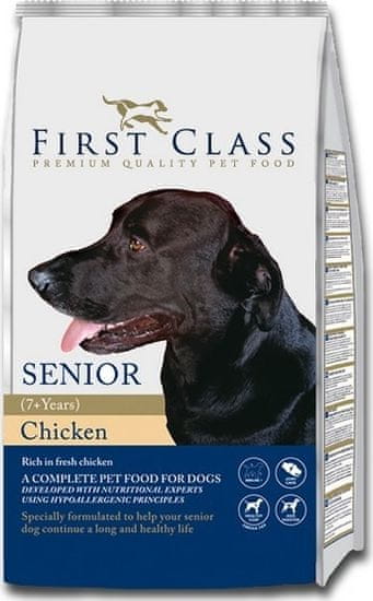 First Class Dog Senior Chicken kutyatáp - 12kg