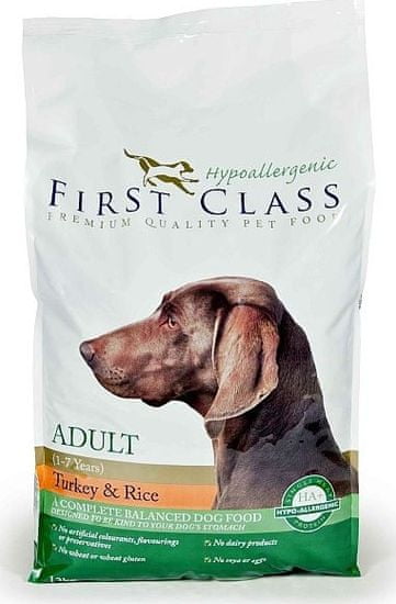 First Class Dog HA Adult Duck & Rice Kutyaeledel, 12 kg