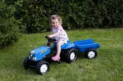Rolly Toys Rolly Kid lábbal hajtható traktor pótkocsival kék