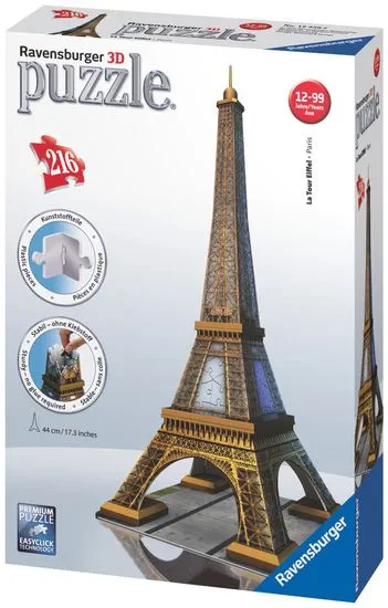 Ravensburger Eiffel-torony 3D Puzzle, 216 db-os