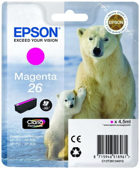 Epson T2613 Nyomtatópatron - Magenta