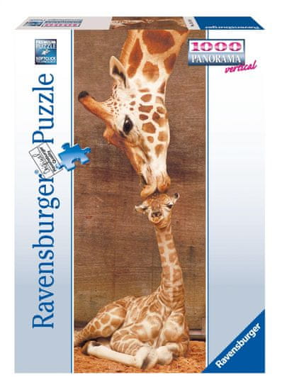 Ravensburger Zsiráf-Puszi Panoráma Puzzle, 1000 db