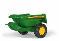 Rolly Toys John Deere kis utánfutó traktorra, zöld