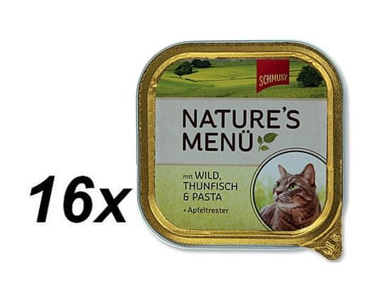 Schmusy Vadhús+tonhal macskaeledel, 16 x 100 g