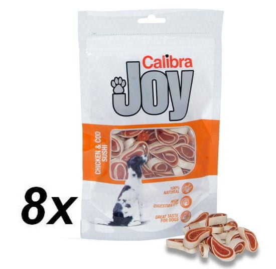 Calibra Joy Dog Chicken & Cod Sushi jutalomfalat, 8 x 80 g