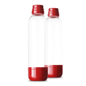 LIMO BAR Szóda palack, 1l - Piros - 2 db