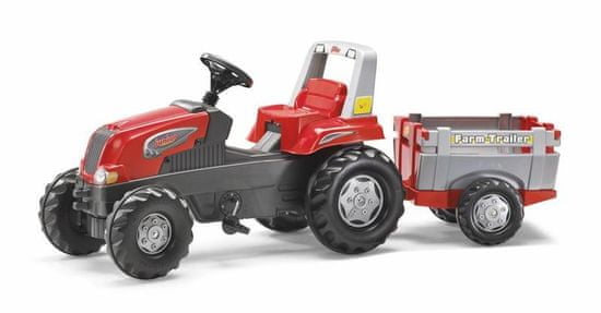 Rolly Toys Junior Pedálos traktor utánfutóval
