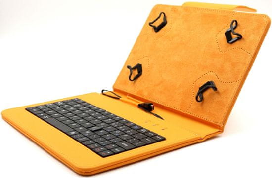 C-Tech Protect FlexGrip (NUTKC-01O) Tablet tok és billentyűzet, Narancssárga