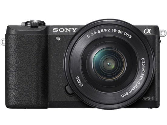 SONY Alpha 5100L + 16-50mm Digitális fényképezőgép, Fekete