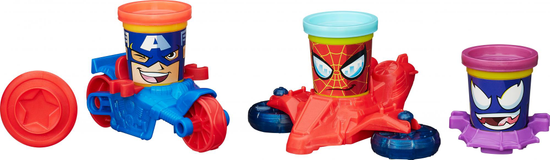 Play-Doh Amerika kapitány és Pókember gyurmás készlet