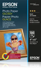 Epson Photo Paper Glossy fotópapír 10x15cm, 100 db
