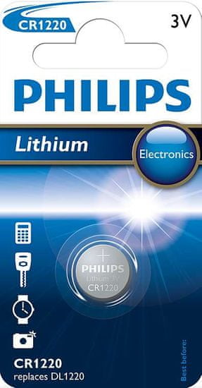 PHILIPS CR1220 Lithium Gombelem (CR1220/00B)