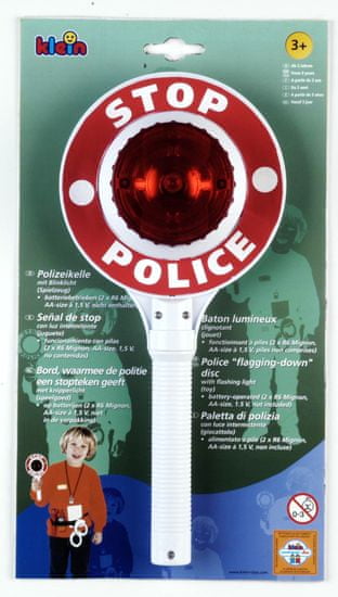 Klein Elemre működő forgalomirányító rendőrtábla