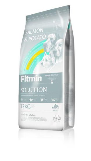 Fitmin Solution Salmon&Potato Kutyaeledel, 13 kg