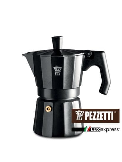 Pezzetti Luxexpress Kávéfőző, Fekete, 3 személyes