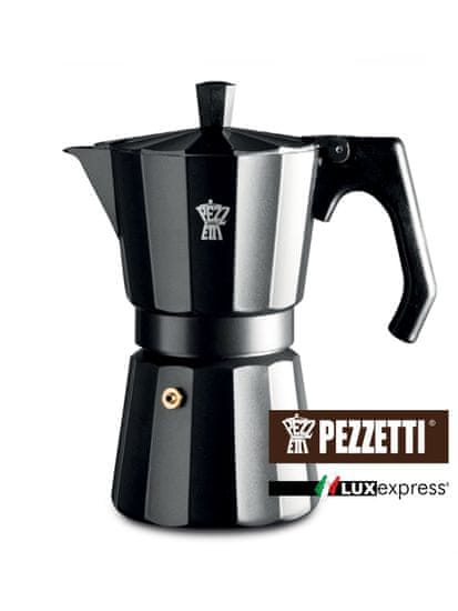 Pezzetti Luxexpress Kávéfőző, Fekete, 6 személyes
