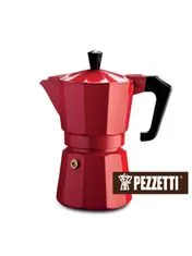 Pezzetti Italexpress, Piros Kotyogós kávéfőző, 3 személyes