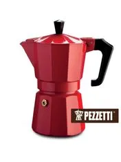 Pezzetti Italexpress, Piros Kotyogós kávéfőző, 6 személyes