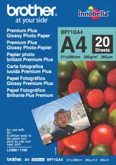 BROTHER BP71GA4 Premium Plus Fényes fotópapír, A4, 20 db