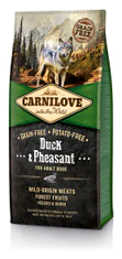 Carnilove Duck & Pheasant for Adult kutyatáp - 12kg