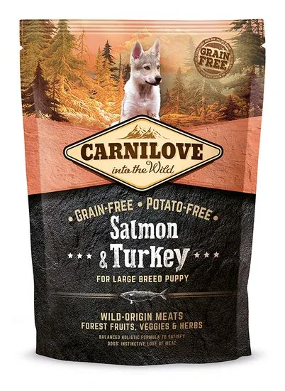 Carnilove Large Breed Puppy - Salmon & Turkey Kutyatáp, 1,5 kg