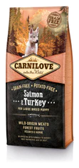 Carnilove Large Breed Puppy - Salmon & Turkey Kutyatáp, 12 kg