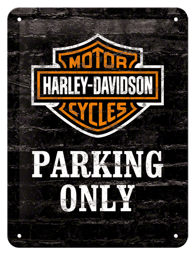 Postershop Harley-Davidson Parking Only bádogtábla