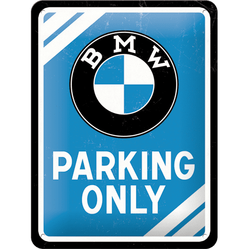 Postershop BMW Parking Only Fémtábla, 15 x 20 cm