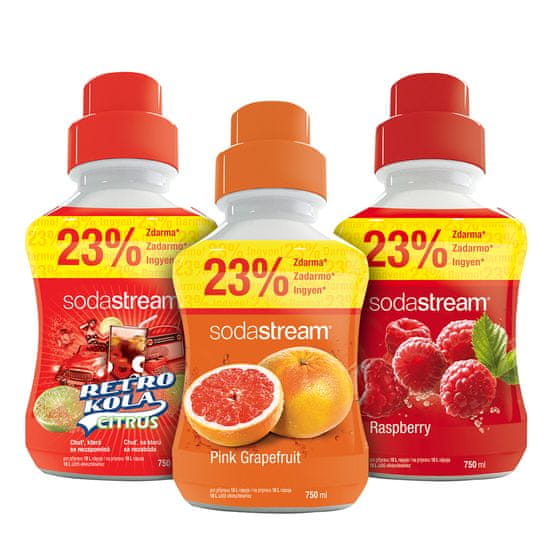 SodaStream Retro Kola/Grapefruit/Málna szörp 750 ml