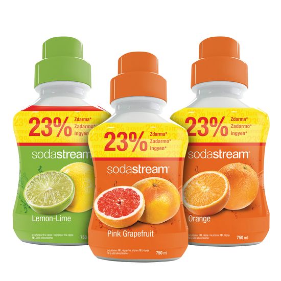 SodaStream Narancs/Citrom/Grapefruit szörp 750 ml