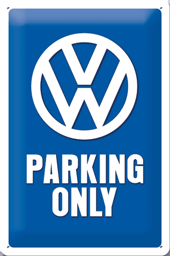 Postershop Mintás dekor tábla 20x30cm,VW Parking O.