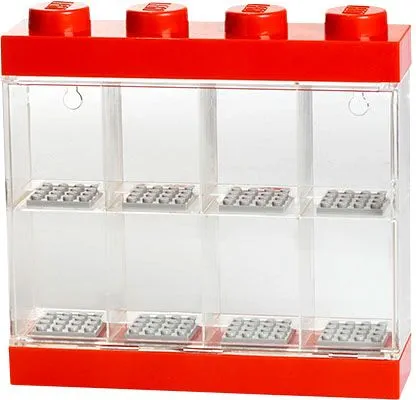 LEGO 4065 Minifigura tartó doboz, Piros