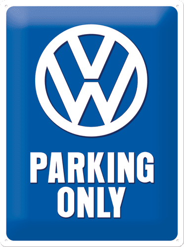 Postershop VW Parking Only Fémtábla, 30x40 cm