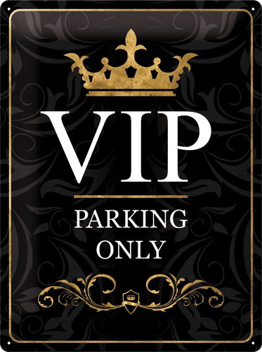 Postershop VIP Parking only Fémtábla