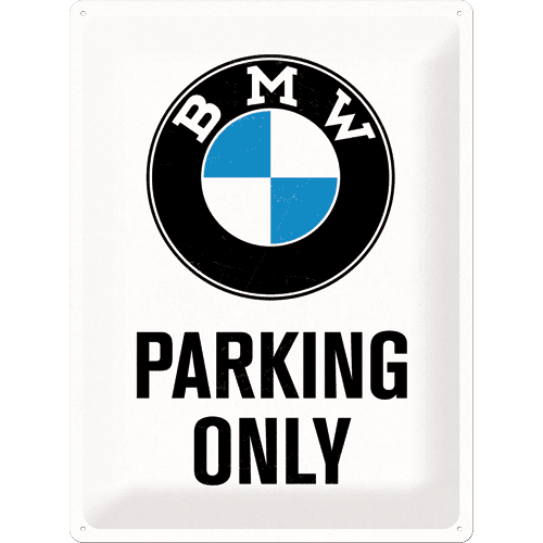 Postershop BMW Parking only Fémtábla, 30x40 cm