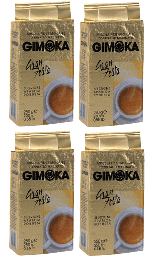 Gimoka Gran Festa Őrölt kávé, 4 x 250 g