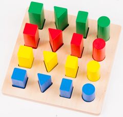 Montessori Létra - geometriai testek