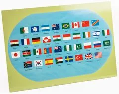 Montessori Világ – térkép zászlókkal