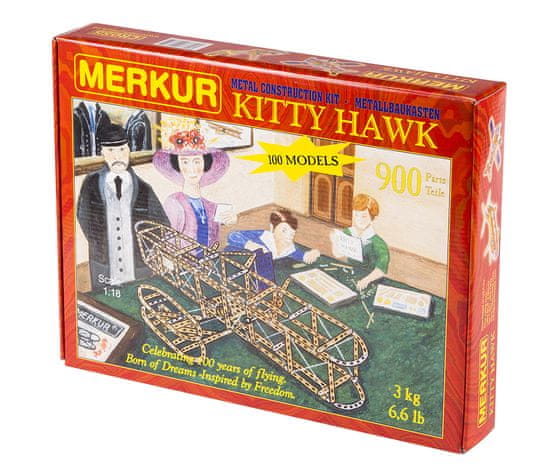 Merkur Kitty Hawk 900 darabos építőkészlet, Fém